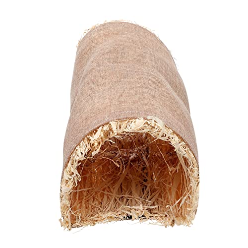 Angoily Hamster-Tunnel-Spielzeug Katze-Kaninchen-Tunnel Warmes Hamsterhaus Hasenhaus Hasenversteck Häschen Grashaus Hamster Warmes Versteck Hamsternest Nestauflage Gewölbt Sackleinen von Angoily