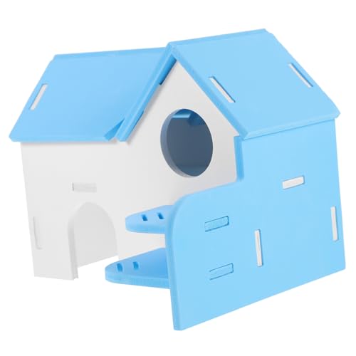 Angoily Hamsterbett Hamster-versteckkäfig Versteckhütten Für Hamster Chinchilla-verstecke Hamsterverstecke Kletterspielhütten Hamsterhäuser Aus Kunststoff Klettern PVC Tragen von Angoily