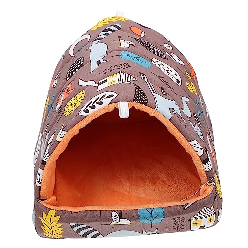 Angoily Hamsternest Bett Für Kleintiere Hase Eichhörnchen-Kaninchen-Bett Hamster Winternest Hamsterwinter Winter Warm Hamsterkäfig Nest Lebewesen Haustier Schlafendes Nest Baumwolltuch von Angoily