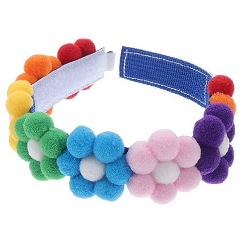 Angoily Hundefliege Flauschiges Kätzchenhalsband Hochzeit Hundehalsband Flauschiges Hundehalsband Ball-hundehalsband Plüsch Hundehalsband Hund Fliege Polyester Blumen Kosmetik von Angoily