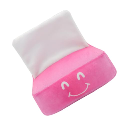 Angoily Hundespielzeug Apportierspielzeug für Plüschspielzeug für Hunde Spielzeuge Schleifspielzeug Kauspielzeug zum Zahnen Haustier Spielzeug kauen Tissue-Box Rosa von Angoily