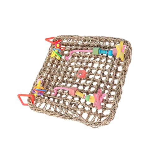 Angoily Spielzeug Für Vögel Papageienspielzeug Natürliches Gras Kauspielzeug Schaukelspielzeug Kletternetz Sicher Für Vögel Angoily Spielzeug Für Vögel Papageienspielzeug Natürliches Gras Kauspielzeug Schaukelspielzeug Kletternetz Sicher Für Vögel von Angoily