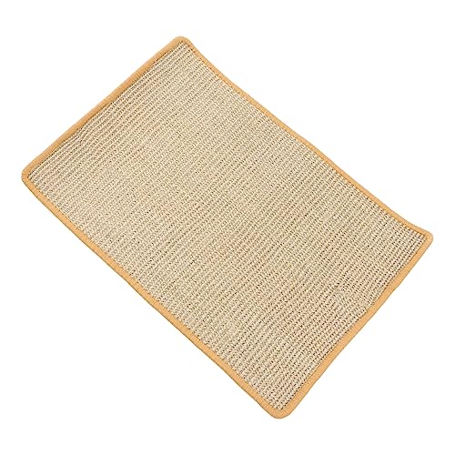 Angoily Katze Kratzmatte Krallenpad Für Katzenschleifen Katze Spielmatte Kratzmatte Für Katzen Katzenschleifmatte Katzen-kratzunterlage Rutschfester Teppich Sisal Natürlich Griffpolster von Angoily