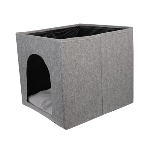 Angoily Katzennest Wohnungskatze Katzenhauszimmer haustierzelt pet Teepee Welpenzwinger drinnen Indoor-Kätzchenhaus Faltbares Design-Katzenhaus gemütlich das Bett Haustierhaus von Angoily