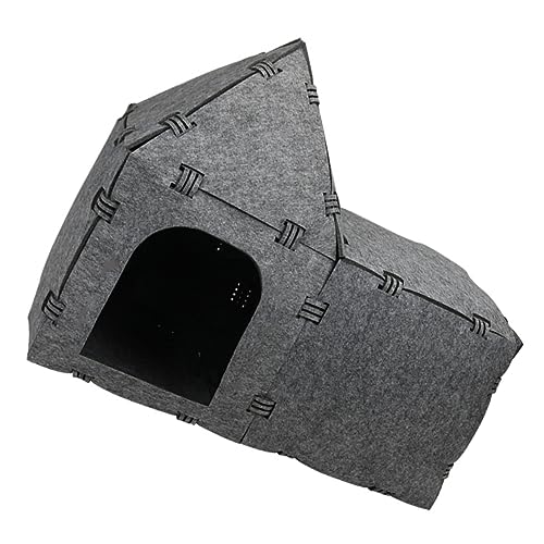 Angoily Katzennest katzenzelt cat Tent katzenbettchen katzenbetg Spielzeuge Katzentunnel Kleiner Nesttunnel für Haustiere die Katze Kätzchen Katze spielt gefühlt Haustierbett Filzstoff von Angoily