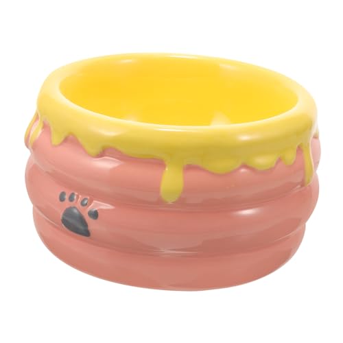 Keramiknapf für Haustiere Katzenschale aus Keramik Wassernäpfe für Katzen Erhöhte pet Water Bowl pet Food Container Lebensmittel Fressnapf hundefutternapf Hundenapf Tierfutter von Angoily