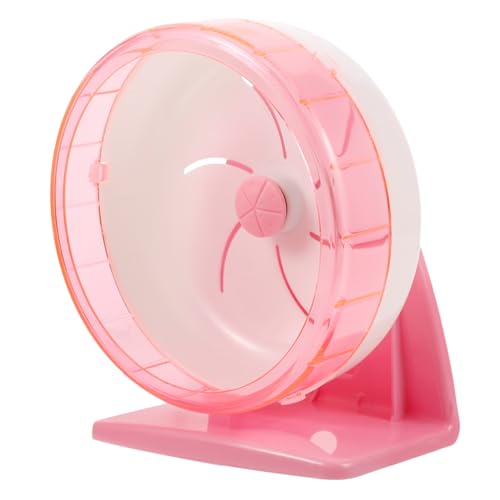 Angoily Laufrad Für Hamster Mauslaufrad Hamster-spinnerrad Kleintierkäfigspielzeug Laufräder Für Hamster Rattenrad Igelrad Hamsterspinner Plastik Zubehör Rosa Goldener Bär von Angoily