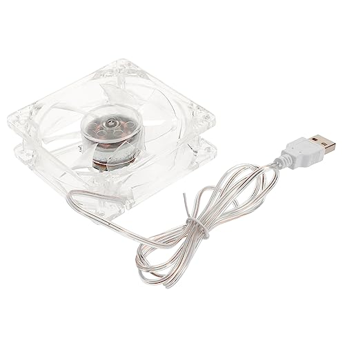 Angoily Lüfter USB - Ventilator USB Fans Mini-Ventilator Schreibtische Machen Hamster USB-Ventilator Mini Kleiner Ventilator Hamsterkäfig-Fan Meerschweinchen Haustierkäfig Werkzeug Zubehör von Angoily