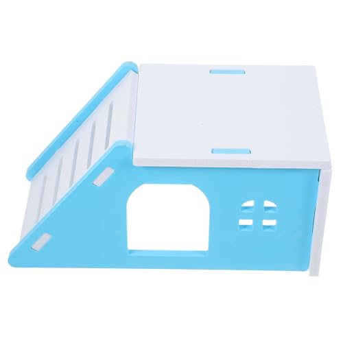 Angoily Meerschweinchenheim Hamster Versteck Hamsterversteck Kaninchenspielzeug Haustier Indoor-Hamsterhaus hamsterhaus versteck Mini Käfig Leiter Landschaftsbauzubehör Kleine Tiere PVC von Angoily