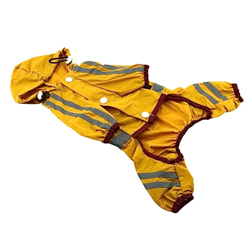 Angoily Reflektierender Regenmantel Regenstiefel Für Hunde Regenmantel Für Hunde Wimperntusche Regenponcho Für Hunde Hunderegenmäntel Für Medium Hunde-Regenmantel-Hoodie Hündchen Haustier von Angoily