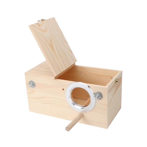 Angoily Papageien-zuchtkasten Aus Massivholz Vogel-Outdoor Sittich-nistkasten Vogel Vogelnest Aus Holz Angoily Papageien-zuchtkasten Aus Massivholz Vogel-Outdoor Sittich-nistkasten Vogel Vogelnest Aus Holz von Angoily