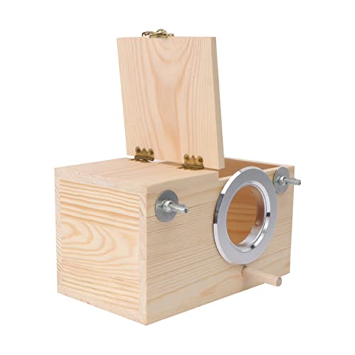 Angoily Handgemachte Holz Papagei Zucht Box Farbe Für Indoor/Outdoor Vögel Nest Dekorative von Angoily