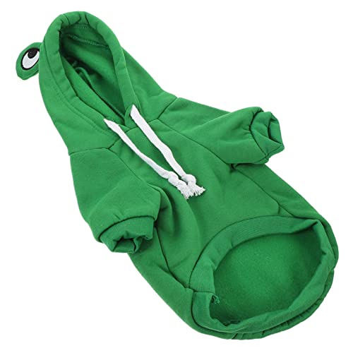 Angoily winterliches Haustierkostüm Winter-Hunde-Hoodie Mäntel dekorative Hundebekleidung atmungsaktive Hundekleidung hautfreundlich Sweatshirt schmücken Kapuzenpullover Mantel Polyester von Angoily