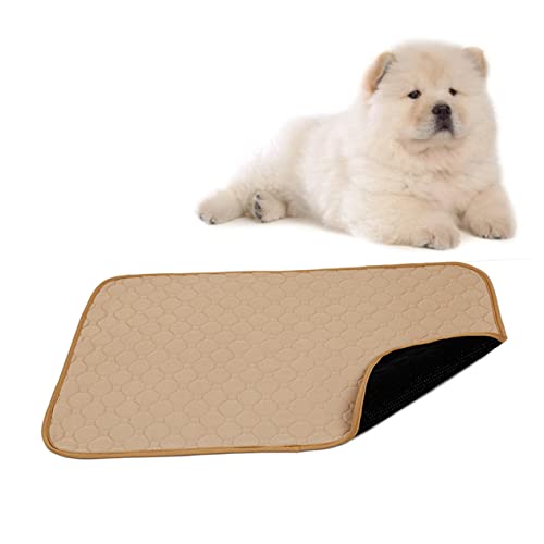 Angoily Pet Pee Pads für Hunde und Katzen Große Größe Waschbar Trainingspad und Ohne Futter Beige von Angoily