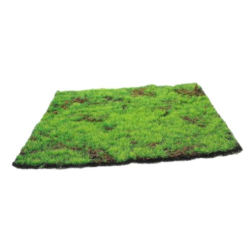 Angoily Simulation Moos Rasen rasenmatte künstliches moos künstliche Pflanzen künstliches Gras Formkragen Zubehörbehälter von mat gefälschte Grasmatte Fußmatte aus Kunstrasen Plastik Green von Angoily