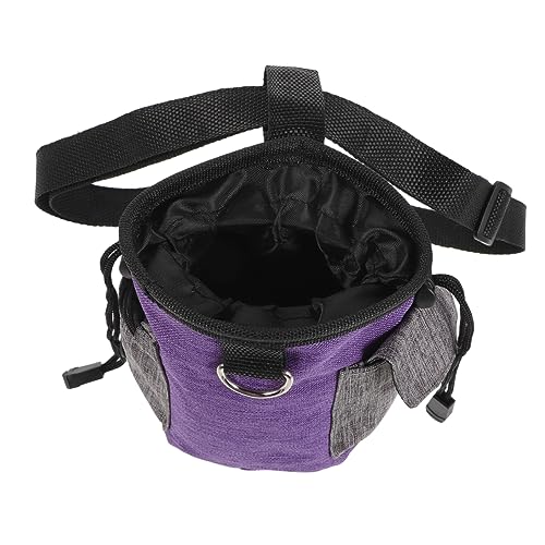 Angoily Snackpaket Für Haustiere Belohnungsbeutel Für Hundeleckerli Tragbare Leckerlitasche Snackbeutel Für Hunde Tasche Für Hundeleckerli Gewidmet Outdoor-Hund Oxford-Stoff Violett von Angoily