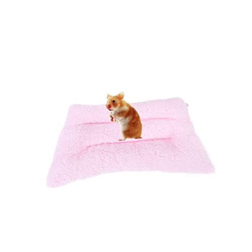 Angoily Schlafkissen Hamster warmes Kissen kleine Fleecedecke Bett Schlafmatten Kissen für Haustiere Winter Hamster pad Igel Produkte für kleine Haustiere weiche Unterlage Haustierzubehör von Angoily