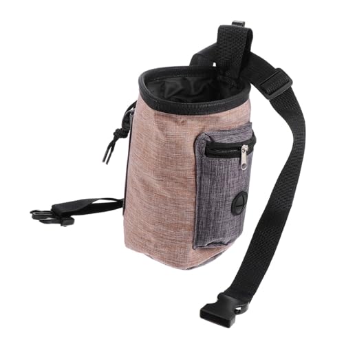 Angoily Hundefutter-trainingstasche Mit Clip Für Welpen Leckerli-Tasche Hüftgurt Tragbare Snack-Tasche Für Hunde Köderhalter Aus Flachs von Angoily