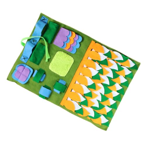 Angoily Trainingsmatte für Haustiere Haustier-Puzzle-Matte Lernspielzeug Welpe Spielzeuge Schnüffelmatte für Haustiere Puzzle-Spielzeug für Hunde füttern Hündchen Kissen von Angoily