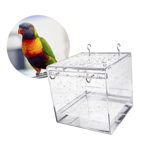 Angoily Papageienbad Große Vogelbadewanne Käfigabdeckung Kunststoff-vogelbadewanne Schüssel Für Vögel Kanarienvogel Angoily Papageienbad Große Vogelbadewanne Käfigabdeckung Kunststoff-vogelbadewanne Schüssel Für Vögel Kanarienvogel von Angoily