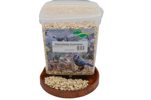 Anhaltiner blanchierte Erdnüsse 3,5 kg Premiumfutter weiß ohne Haut Wildvogelfutter Ganzjahresfutter für Wildvögel von Anhaltiner Premiumfutter