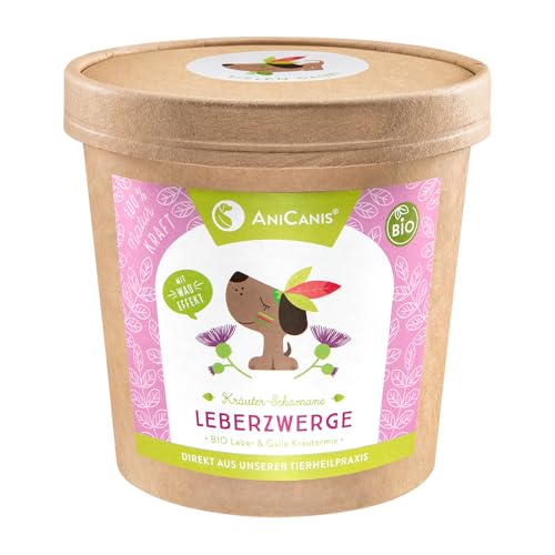 AniCanis Bio Leberzwerge - Leberkräuter für Hunde - Kräutermix getrocknet - Leber Galle Kräuter vom Tierheilpraktiker - 100g von AniCanis