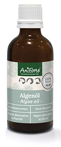 AniForte Algenöl für Pferde, Hunde & Katzen 50 ml – Hochkonzentriertes, veganes Omega-3 Öl aus Algen unterstützt Gelenke, Stoffwechsel, Fell & Haut von AniForte