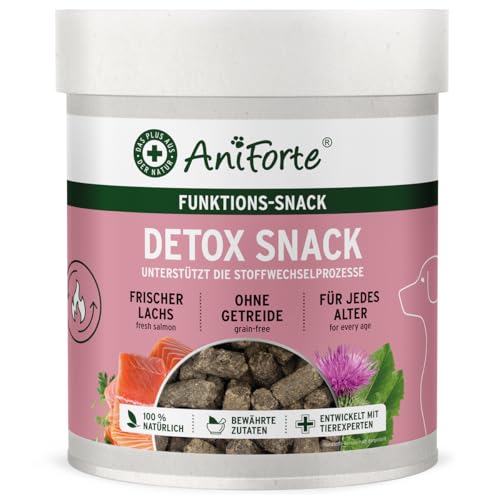 AniForte Detox Snack für Hunde 300 g - unterstützt körpereigene Entgiftungsorgane & Stoffwechselprozesse, Hundesnack getreidefrei von AniForte