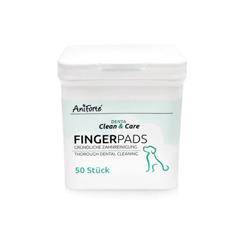 AniForte Gebit Clean & Care Fingerpads - Hund - 50 Stück von AniForte