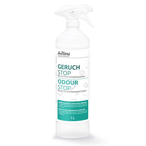 AniForte Geruchs-STOP 1 L - Gebrauchsfertiges Umgebungsspray für Haushalt, Auto & Tierumgebung, Geruchsentferner Spray gegen Katzenurin, Hundeurin, Erbrochenes, Kot & Tiergerüche von AniForte