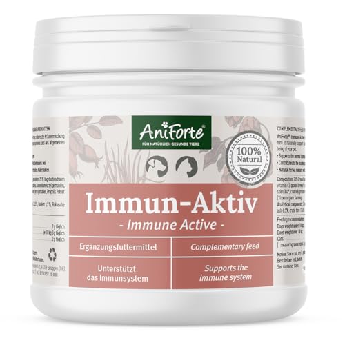 AniForte Immun Aktiv für Hunde & Katzen 250g - Kräutermischung für mehr Vitalität & Wohlbefinden, natürliche Abwehrkraft, Stärkung des Immunsystem, reich an Mineralien, ohne künstliche Zusätze, Natur von AniForte