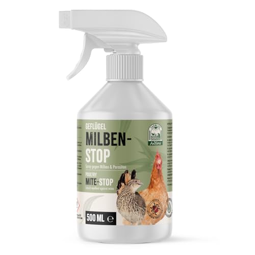 AniForte Milbenspray Hühner & Geflügel 500ml - gegen Milben & Parasiten, Milben Stop, Milbenmittel als Umgebungsspray & Kontaktspray, zur Vorbeugung & bei akutem Befall von AniForte