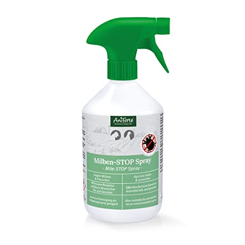 AniForte Milbenspray Hühner & Geflügel 500ml - gegen Milben & Parasiten, Milben Stop, Milbenmittel als Umgebungsspray & Kontaktspray, zur Vorbeugung & bei akutem Befall von AniForte