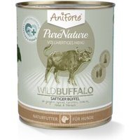 AniForte Nassfutter WildBuffalo Büffel mit Spinat (6 x 400g) 4,8 kg von AniForte