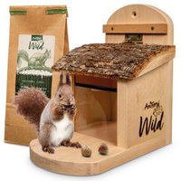 AniForte Wild Eichhörnchen Futterhaus + 200 g Futter von AniForte