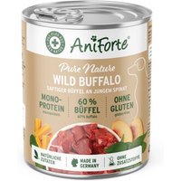 AniForte Nassfutter WildBuffalo Büffel mit Spinat (6 x 400g) 2,4 kg von AniForte