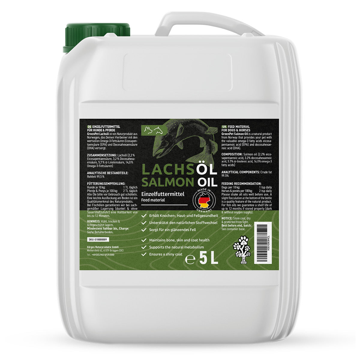 GreenPet Lachsöl 5 Liter von AniForte