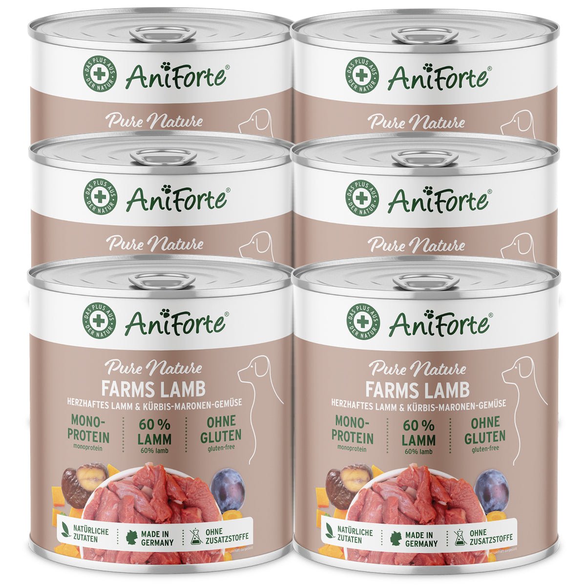 Nassfutter FarmsLamb – "Lamm mit Kürbis" von AniForte