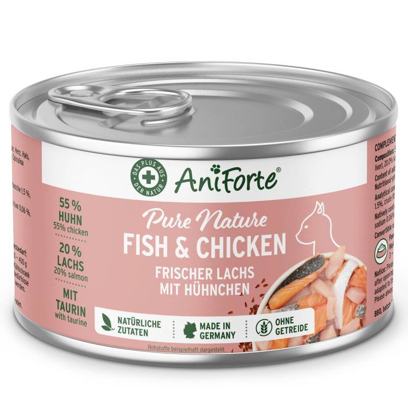 Nassfutter Fish & Chicken – Frischer Lachs mit feinem Hühnchen von AniForte