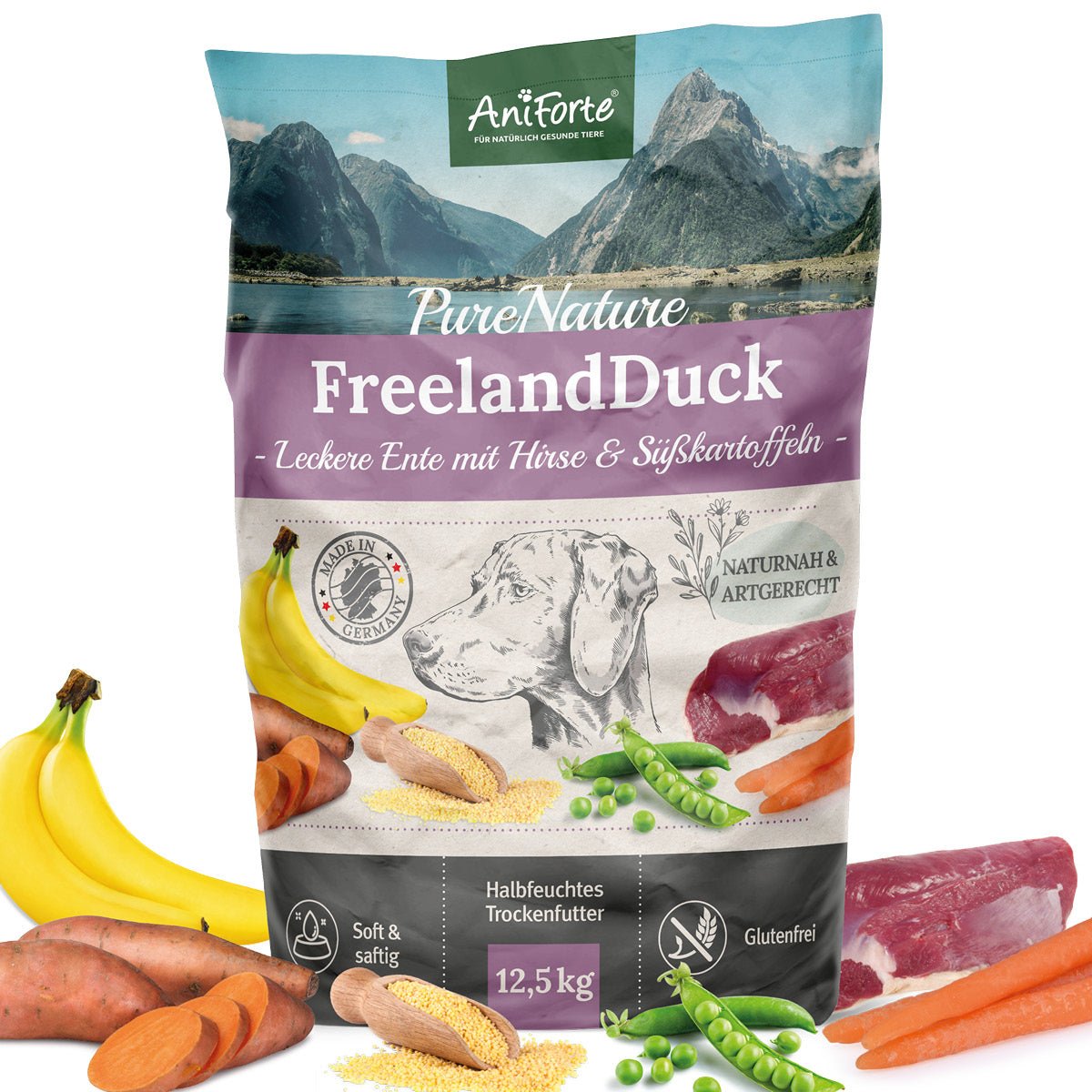 Trockenfutter FreelandDuck – Leckere Ente mit Hirse von AniForte