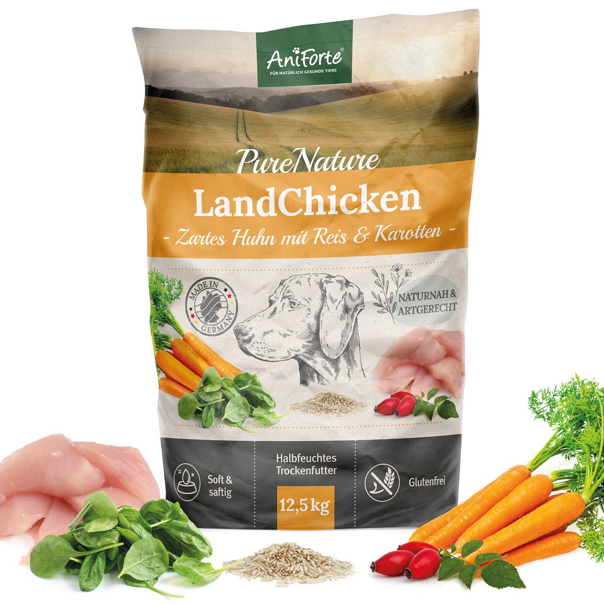 Trockenfutter LandChicken – Zartes Huhn mit Reis von AniForte