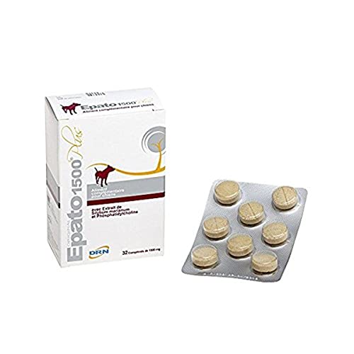 DRN Epato 1500 - Diätergänzungsfutter für HUNDE - Doppelpack - 2 x 32 Tabletten von AniMedica