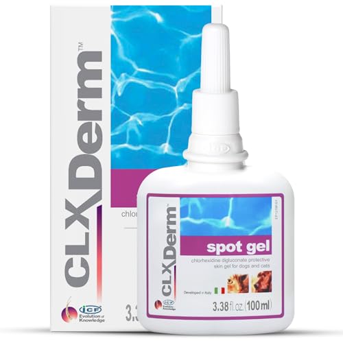 CLXDerm Spot Gel | Sanftes Hautpflege-Gel für Hunde & Katzen | Unterstützt saubere & hydratisierte Haut | Einfache Anwendung für gezielte Pflege | 50ml Tube von ICF