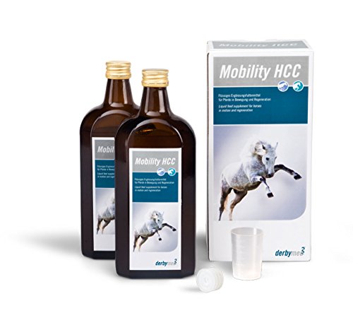 derbymed MOBILITY HCC für Pferde | 2 x 500 ml | Flüssiges Ergänzungsfuttermittel für Pferde | Kann zum Erhalt des Gelenkknorpels beitragen | Mit Fructose und Hyaluronsäure von derbymed