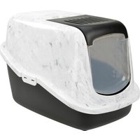 AniOne Katzentoilette Marble weiß/ grau von AniOne