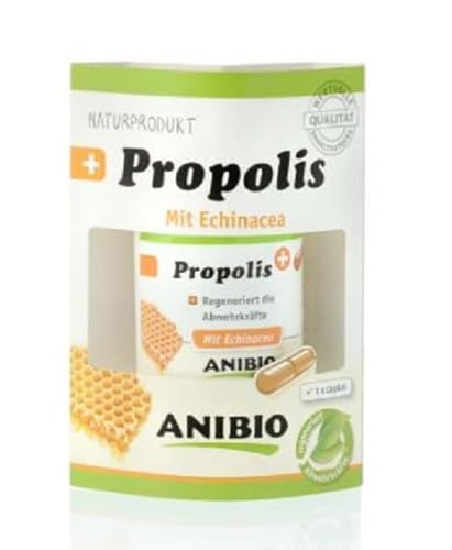 Anibio Propolis 60 Kapseln für Hunde - natürliche Propoliskapseln zur Unterstützung des Immunsystems, der Abwehrkräfte - bei allergisch bedingtem Juckreiz von Anibio