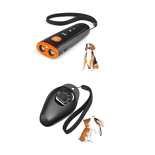 Ultraschall-wiederaufladbares Anti-Bell- und Trainingsgerät für Hunde. und eine hochwertige Hundepfeife Clicker. von Anier Imports