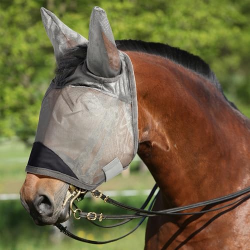 Fliegenmaske für Pferde, super Komfort, Fliegenmasken für Pferde, verstellbar, UV-Schutz, Atmungsaktivität, Pferde Fliegenmasken mit Ohren, Pony Mini-Equine Fliegenmaske für Miniatur-Fohlen, von Animal-Gifts