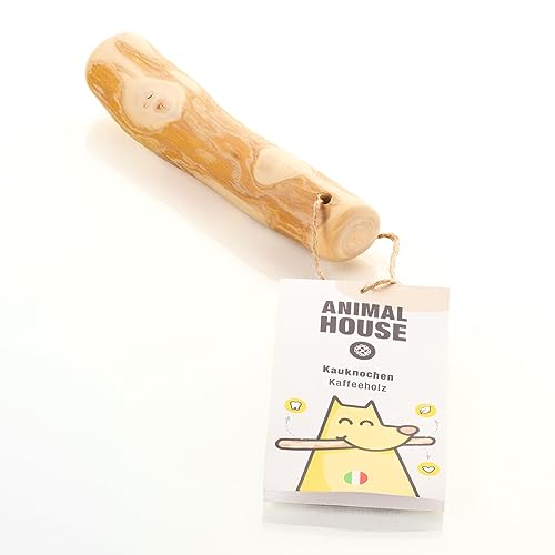 Animal House – Kaffeeholz für Hunde – Natürlicher Kausnack – verbessert die Mundhygiene – Anti-Stress für Hunde – widerstandsfähig und langlebig (L)… (S) von Animal House