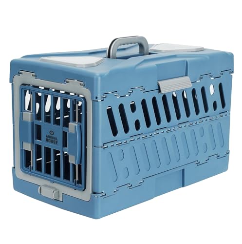 Animal House - Transportbox für Haustiere, ideal für Reisen, einfach zu Falten, hält bis zu 11 kg, 55,9 x 33,0 x 37,1 cm von Animal House